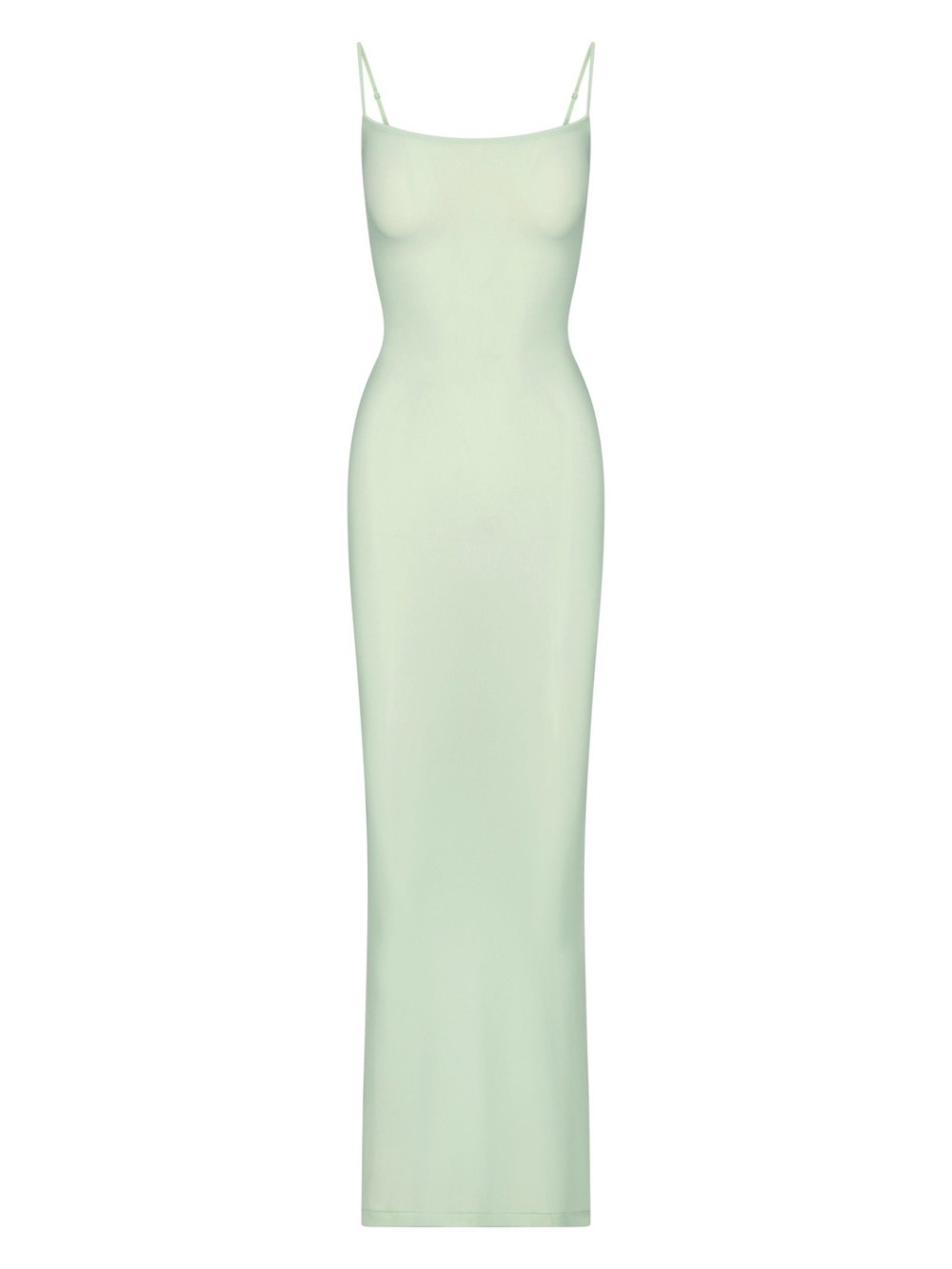 SKIMS Mint Green Honey Dew Long Slip Maxi Dress - Minimalist Spaghetti Strap
